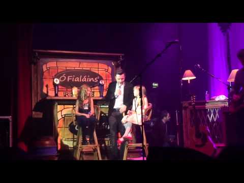 Shane Filan with Nicole on Stage at St Albans Arena