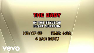 Blake Shelton - The Baby (Karaoke)