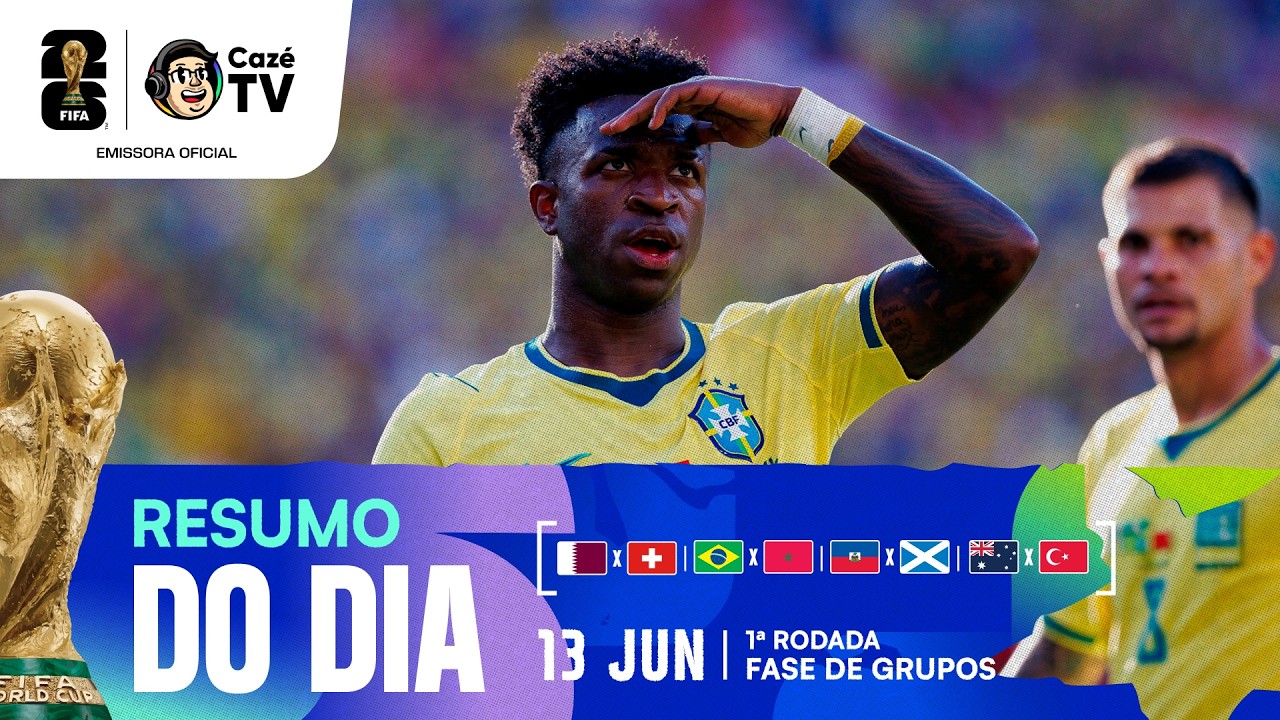 ESTREIA DO BRASIL, ESCÓCIA DE VOLTA À COPA E SURPRESA AUSTRALIANA | RESUMO DO DIA (13/06)
