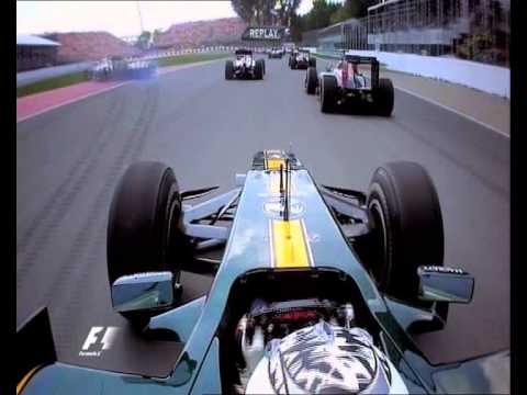Heikki Kovalainen onboard start Canada 2010