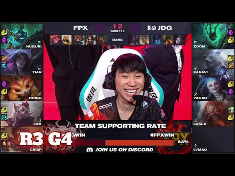 JDG vs FPX - Game 4 | Round 3 LPL Spring 2021 playoffs | JD Gaming vs FunPlus Phoenix G4