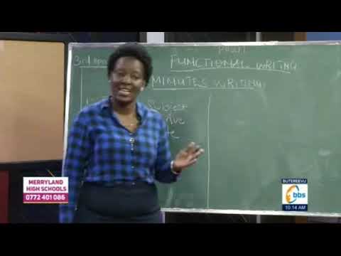 SOMERA MU DDIIROLYO _  ENGLISH LESSON _  (  LETTER WRITTING ) Part 1