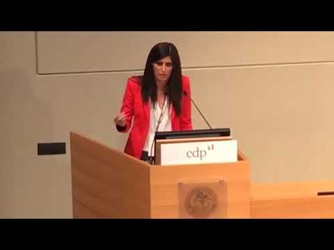 CHIARA APPENDINO ALL' INAUGURAZIONE DELLA CASSA DEPOSITI E PRESTITI DI TORINO