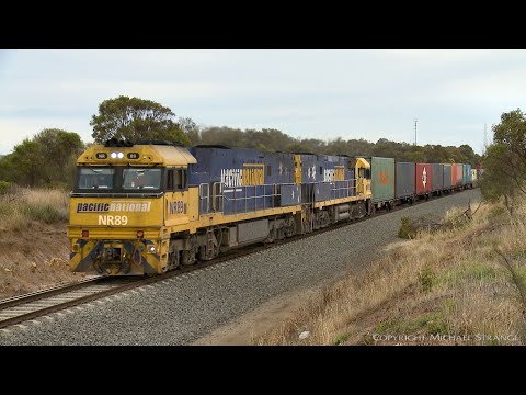 3MA5 Pacific National Container Train - PoathTV Australian Railways