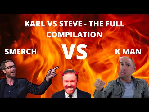 ALL THE INSULTS - KARL VS STEVE - Karl Pilkington, Ricky Gervais & Stephen Merchant XFM Show