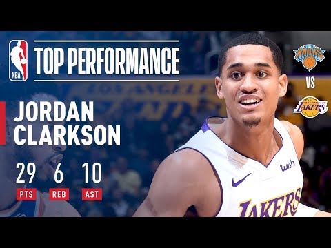 Jordan Clarkson's 29 Pts and 10 Dimes Leads Lakers Past Knicks | January 21, 2018