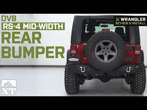 Jeep Wrangler JK DV8 Off-Road RS-4 Mid Width Rear Bumper (2007-2018) Review & Install