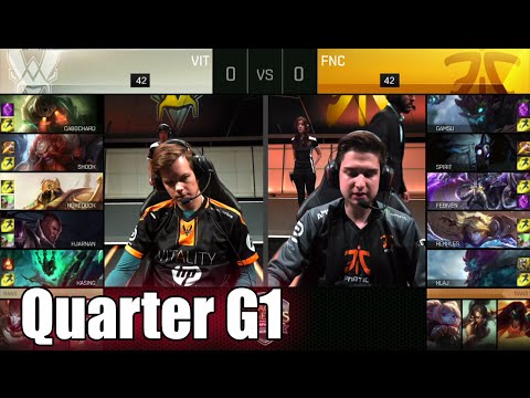 Vitality vs Fnatic | Game 1 Quarter Finals S6 EU LCS Spring 2016 Playoffs | VIT vs FNC G1 1080p