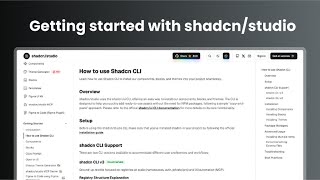 Getting Started with Shadcn Studio  🛠️