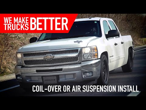 Get low and keep working with the Ridetech Coil-Over or Air Suspension for 07-18 Chevy GMC Trucks