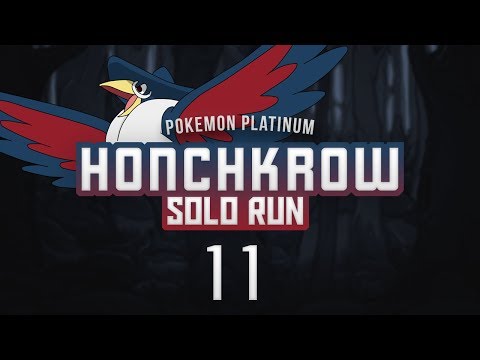Pokemon Platinum Honchkrow Solo Run Part 11 - Yokai Watch