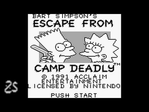 Bart Simpson's Escape from Camp Deadly Game Boy