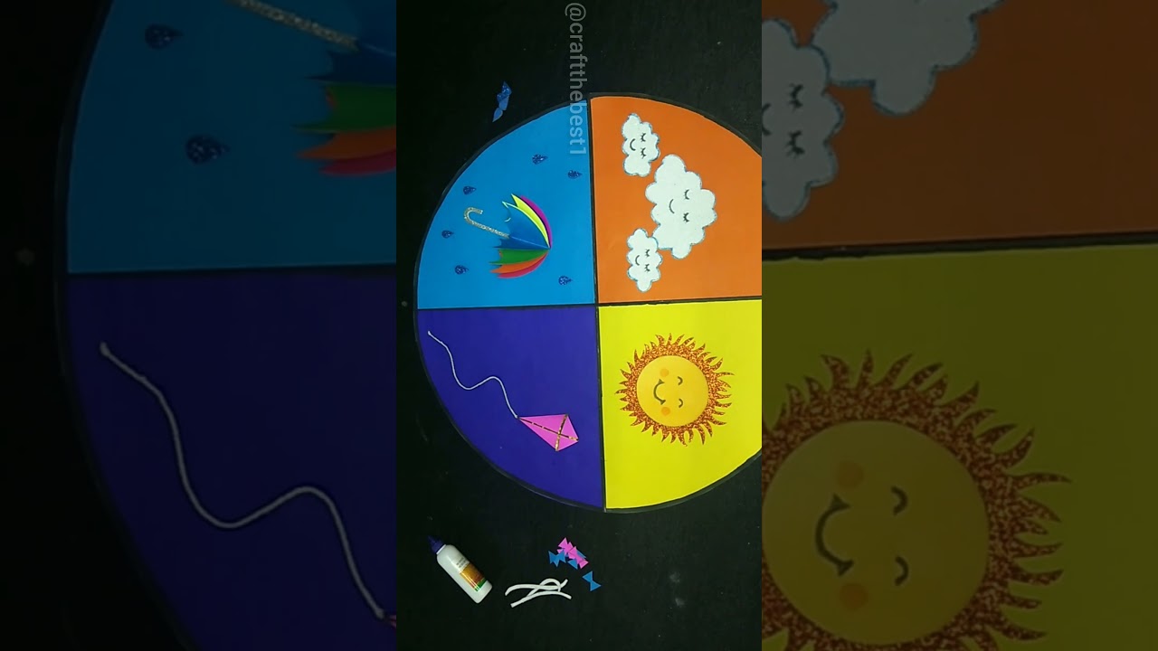 DIY weather Chart for Classroom/ Weather craft/ Class decor #shorts #youtubeshorts #diy