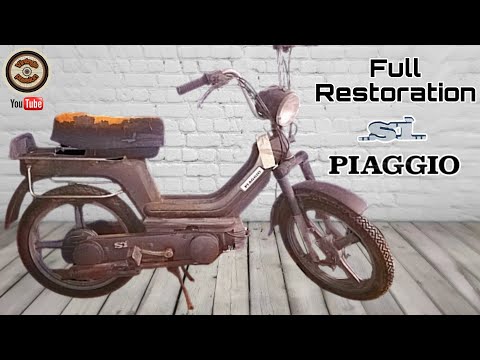 Full Restoration old SI Piaggio  - Full Timelapse