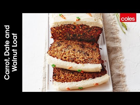 How to make carrot, date & walnut loaf