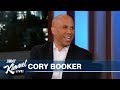 Jimmy Kimmel Pitches New Campaign Slogans to Cory Booker