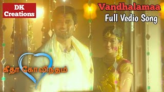 Vandhalamaa Full Vedio song  Geetha Govindam  Vija