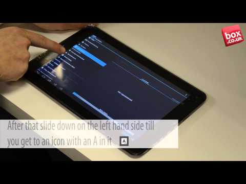 How to change the language on you Telefunken Tablet