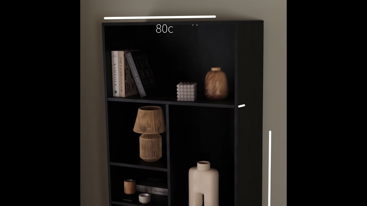 Wandkast Bradley rustiek eiken 80x220 cm