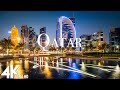 FLYING OVER QATAR - 4K Drone Film + Music for Stress Relief | Nature Relaxation Ambient