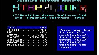 DOS Game: Starglider (1986 Rainbird Software)