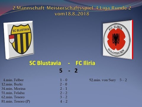 2.Mannschaft Meisterschaft 4.Liga SC Blustavia - FC Iliria
