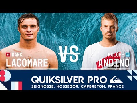 Marc Lacomare vs. Kolohe Andino - Quarterfinals, Heat 2 - Quiksilver Pro France 2017