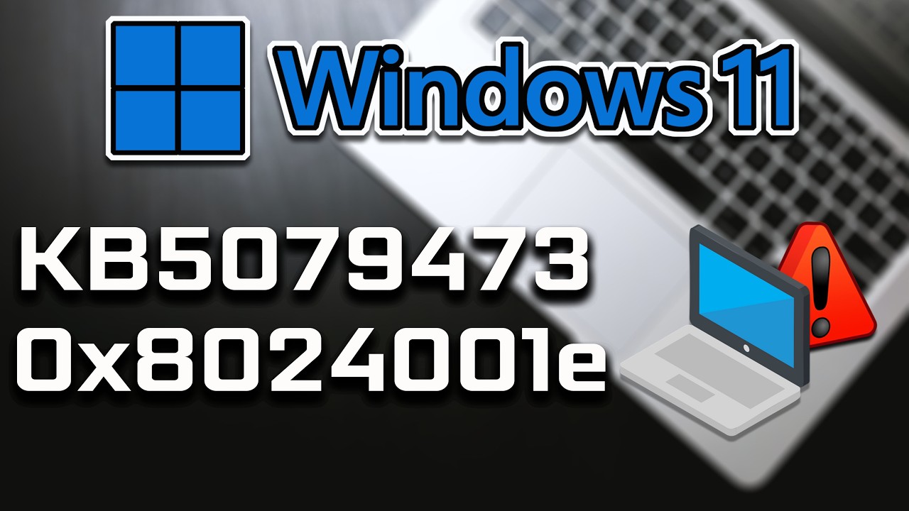 KB5079473 Update Not Installing Error Code 0x8024001e In Windows 11 FIX