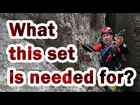 The Via Ferrata Set explained - How to avoid falling on Via Ferrata & stay protected while climbing