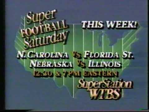 WTBS 1986 College Football Commercial