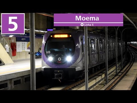 Metrô SP / Via Mobilidade | Trens na estação Moema