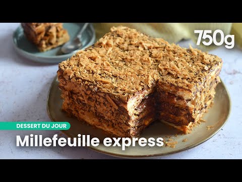 Easy chocolate millefeuille