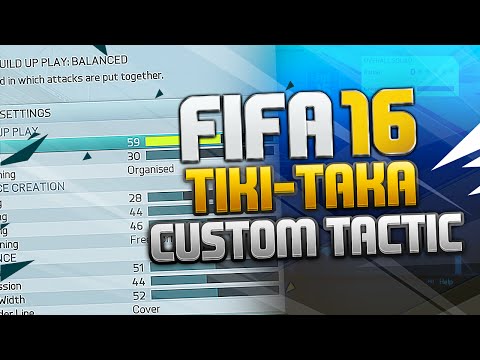 FIFA 16 Best Middle Play (TIKI TAKA) Custom Tactic Tutorial / H2H & FUT Tips & Tricks