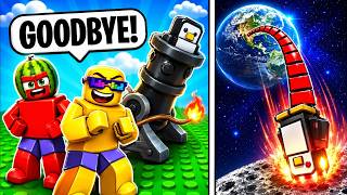 Launching Penguins to SPACE in Roblox