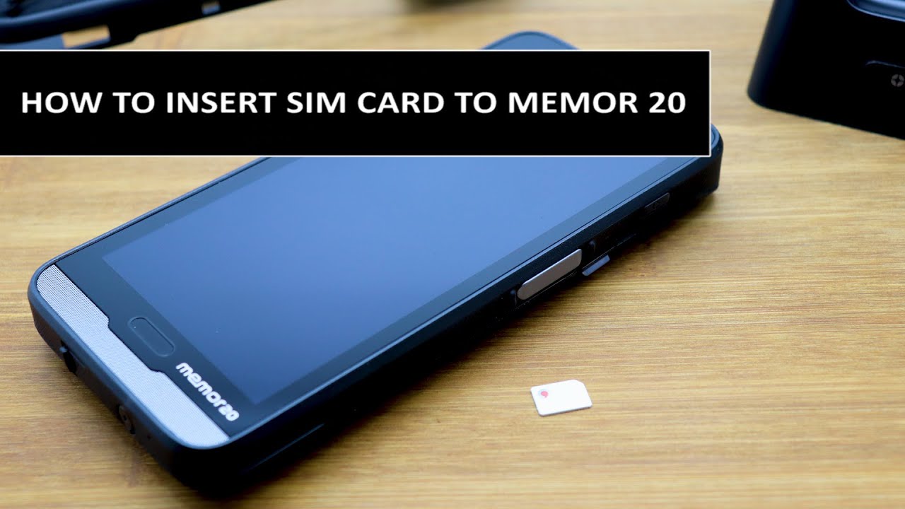 How to insert SIM card to Datalogic Memor 20