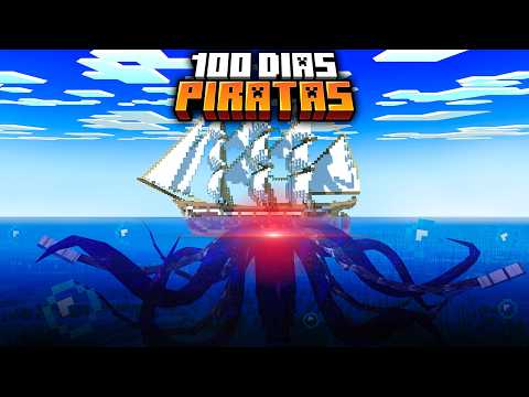 Sobrevivi 100 dias como o PIRATA no Minecraft - O FILME