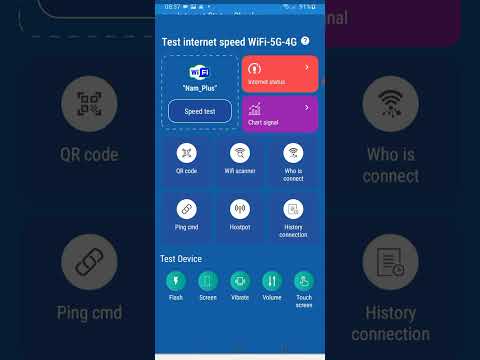 Test internet speed WiFi 5G 4G