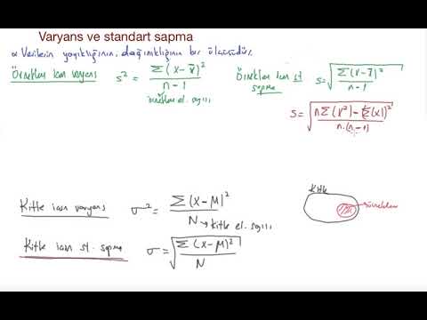 4) İstatistik - Varyans ve standart sapma