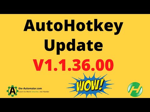 AutoHotkey v1.1.36.00 Some really cool new AHK functionality!😲