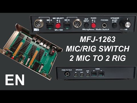 MFJ-1263 - MIC / RIG switch, 2 MIC to 2 RIG