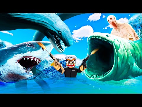 Fighting BLOOP and SCP MONSTERS in ROBLOX