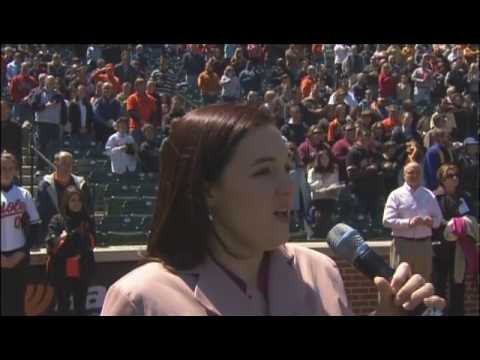 Meghan McGill- National Anthem at the Orioles game