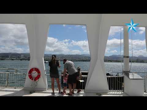 Few visitors explore USS Arizona Memorial after walk on visitation resumes