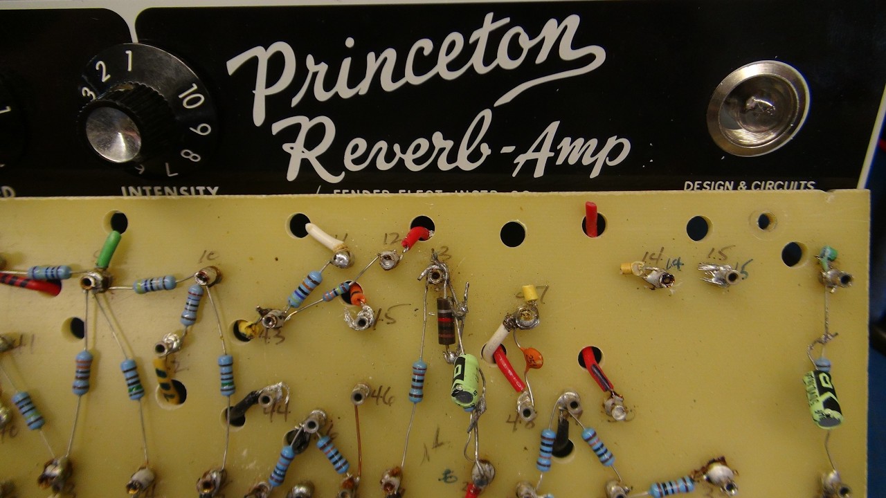 Princeton reverb tube guitar amp kit build rescue came in dead left singing again!