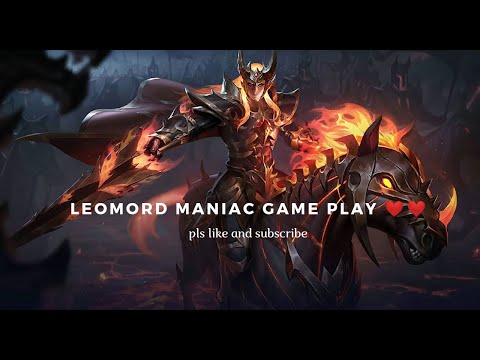 Last moments leomord Maniac ? 🙂🤫 Offlane leomord gameplay ❤️❤️ - mlbb