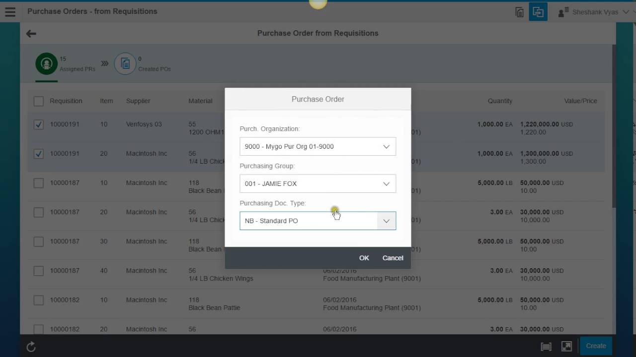 Purchase Requisition Manager