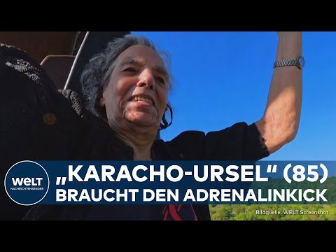 Video Thumbnail: OMA HAT RÜCKEN: Rüstige Rentnerin bekämpft Rückenschmerzen mit Achterbahn-Marathon!