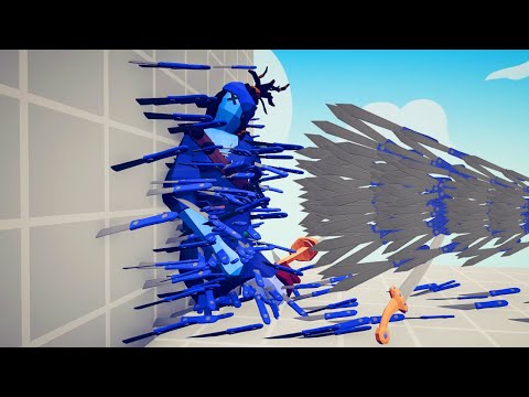 KNIFE THROWER PINNING EVERY UNIT TO THE WALL -  TABS Totally Accurate Battle Simulator