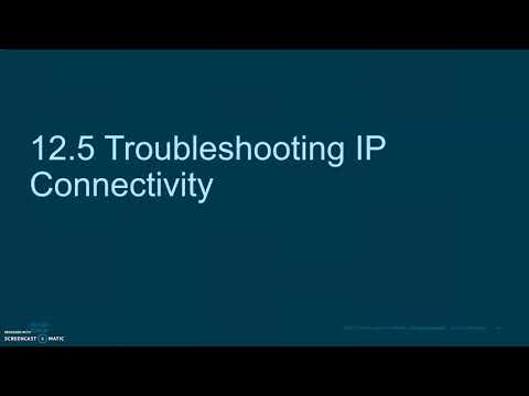 CCNA 7 ENSA Enterprise Networks, Security and Automation- Module 12 Network Troubleshooting part 2