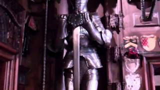 Armour In Entrance Hall Abbotsford House Near Melrose Roxburghshire Scottish Borders Scotland